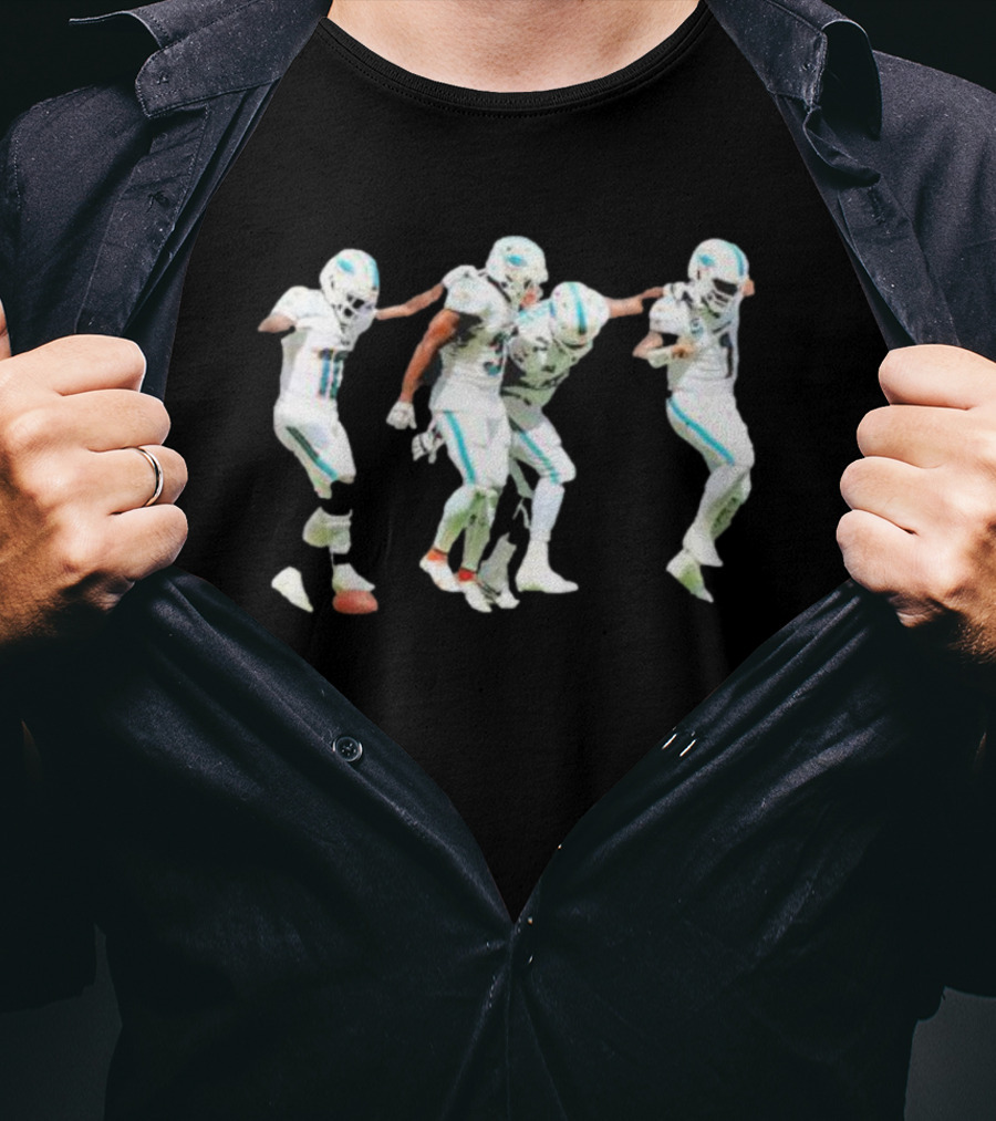 Miami Dolphins Players Celebration Dance Team Spirit T-Shirt