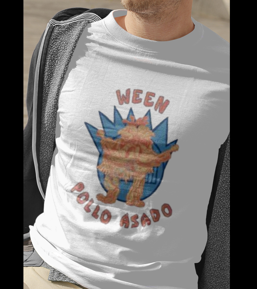 Ween Pollo Asado Blue Starburst Chicken Rock Duo T-Shirt