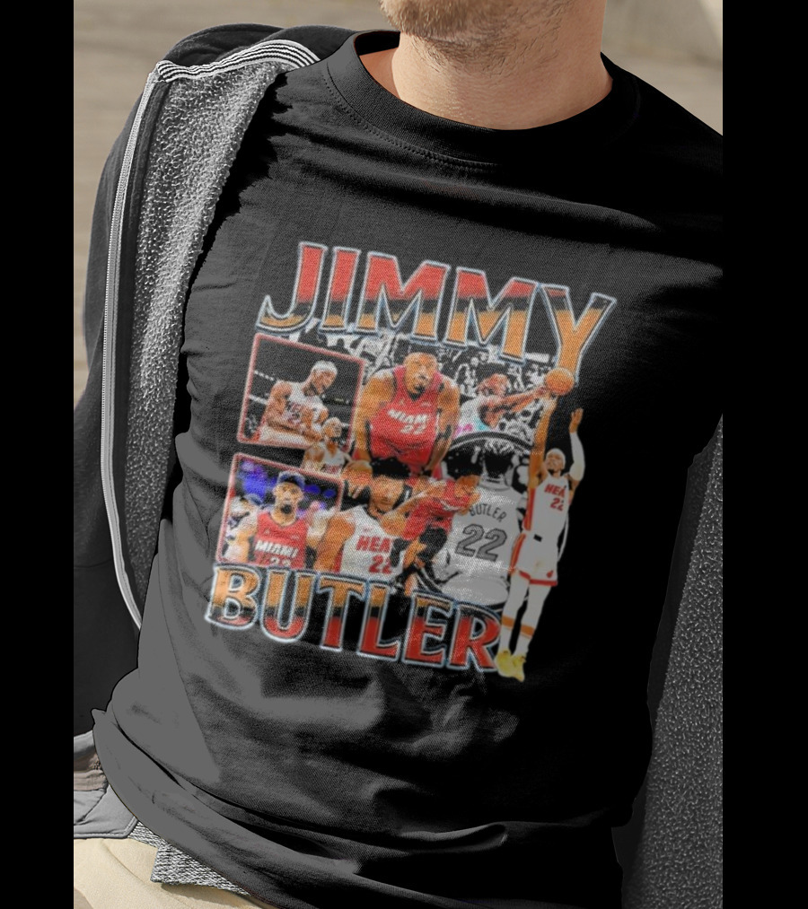Jimmy Butler Miami Heat Emo Basketball Game Hair Funny Vintage Fear The Hair T-Shirt