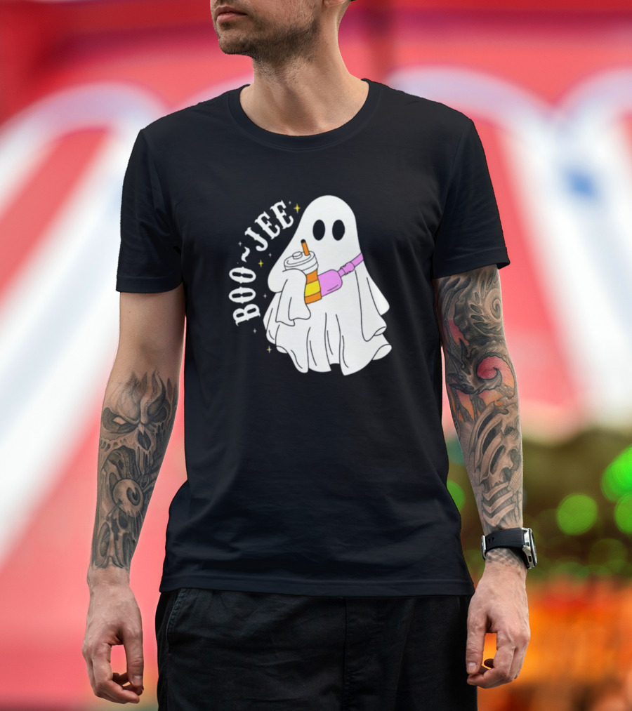Boo Jee Ghost Cute Funny Halloween Ghost Boo-Jee T-Shirt