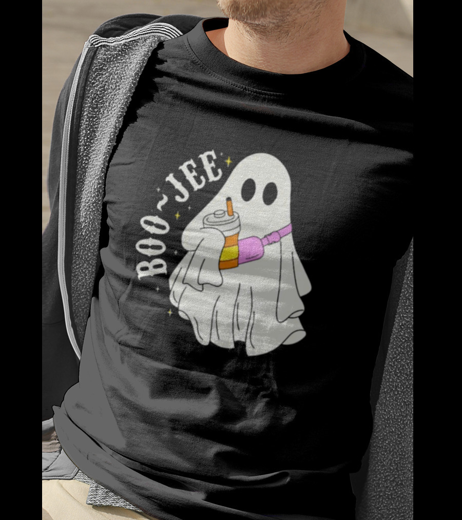 Boo Jee Ghost Cute Funny Halloween Ghost Boo-Jee T-Shirt
