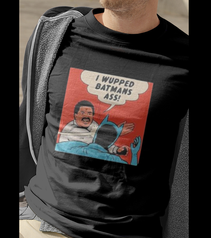 I Wupped Batmans Ass Comic Panel Parody With Slap Scene T-Shirt
