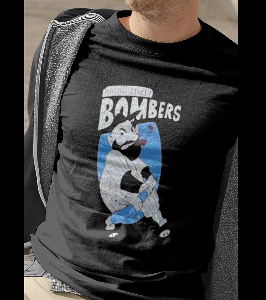 Phillies Marlins Playoff Broad Street Bombers Baseball Player With Bat And Beard T-Shirt