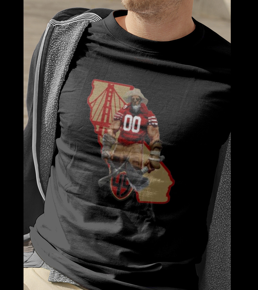 San Francisco Miner California Bridge 49er 00 Jersey T-Shirt