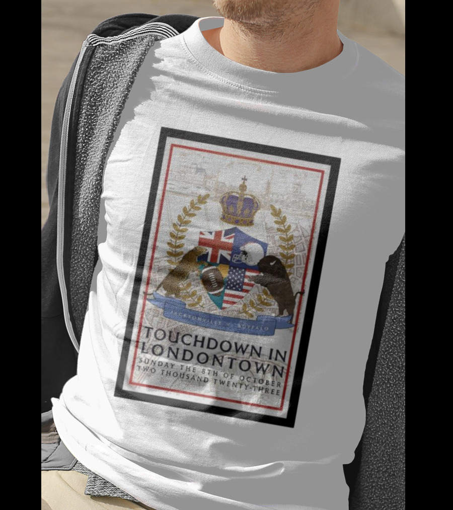 Jacksonville V Buffalo Touchdown In Londontown Sunday The 8th Of October Two Thousand Twenty-Three T-Shirt