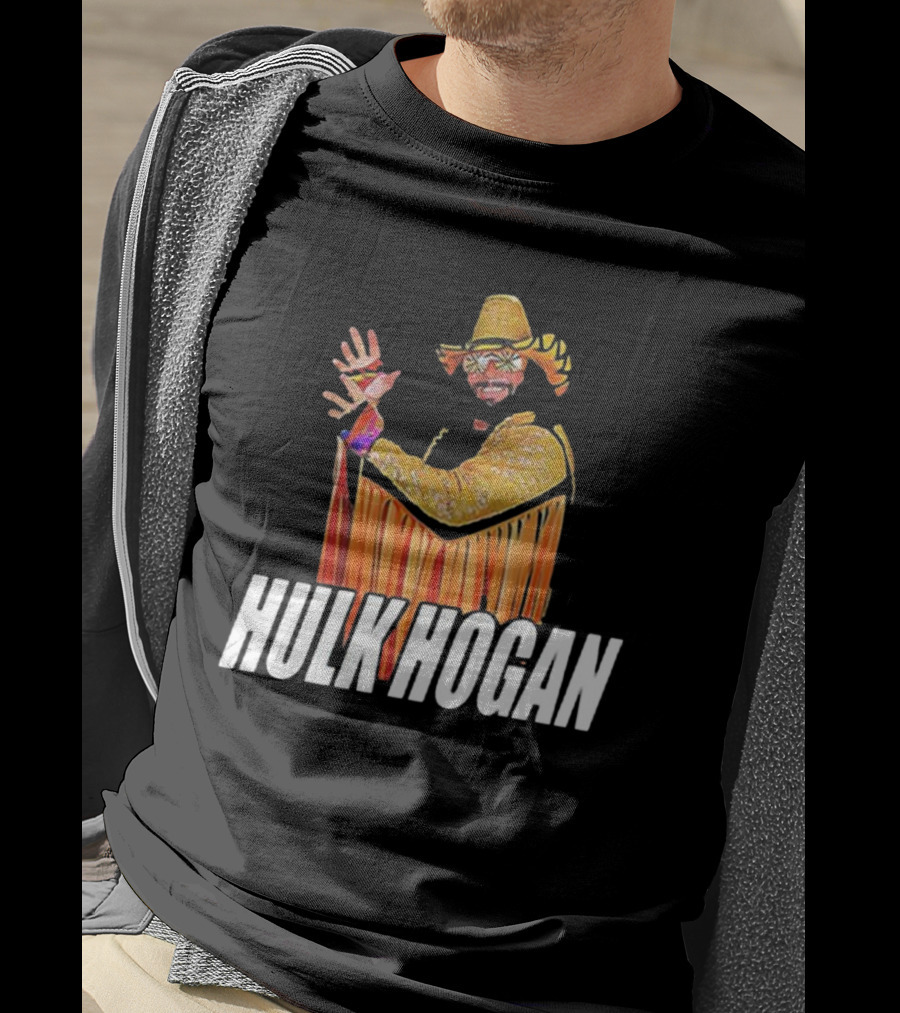 Macho Hulk Hogan Retro Style Wrestler Costume T-Shirt