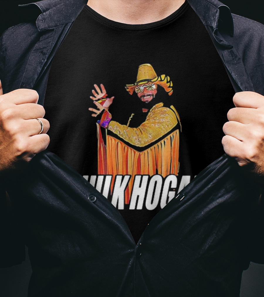 Macho Hulk Hogan Retro Style Wrestler Costume T-Shirt