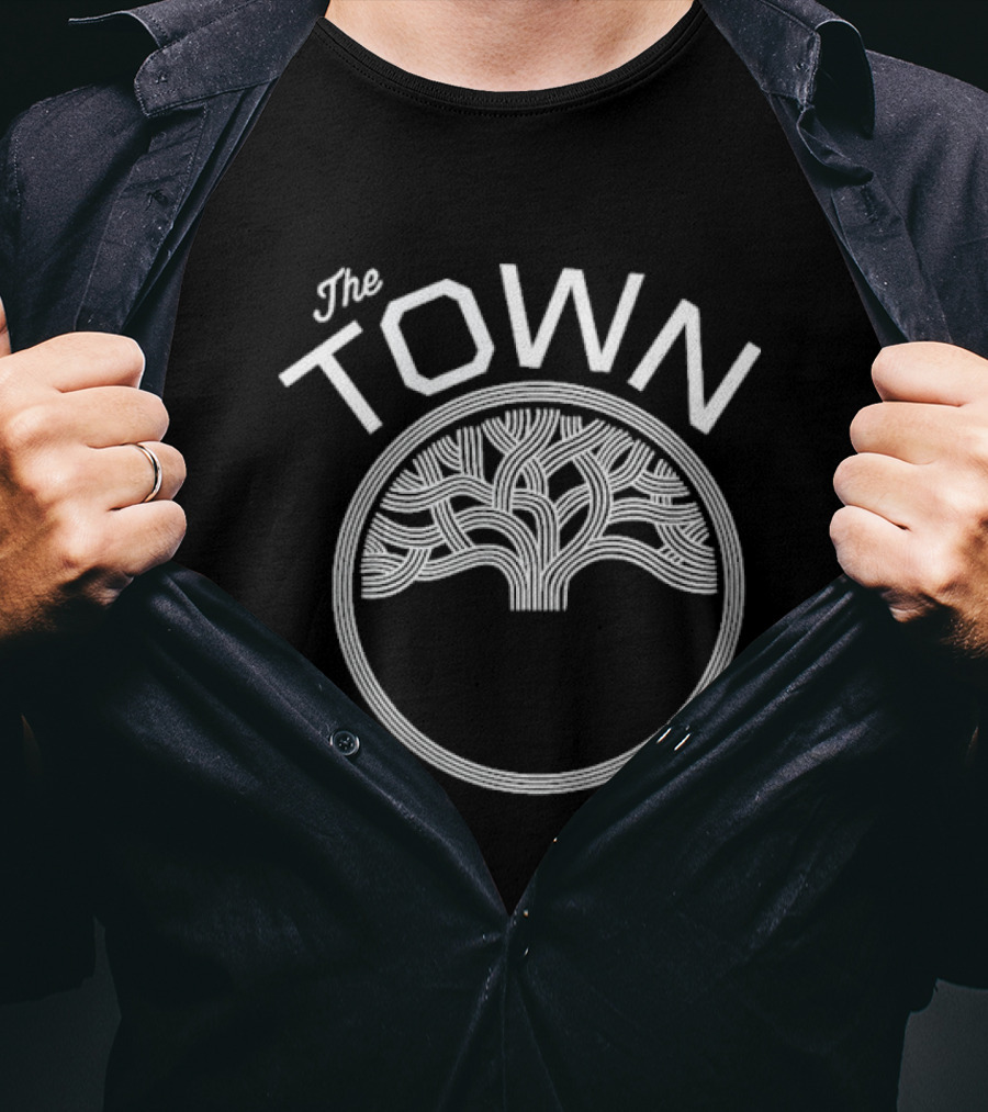 The Town Logo With Tree Symbol Steve Kerr Connection T-Shirt