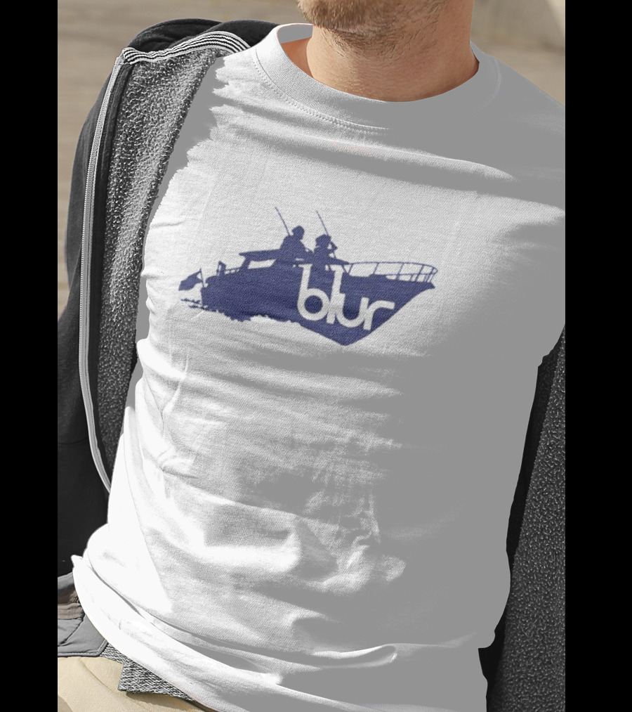 Blur Band Iconic Boat Design Sunday T-Shirt