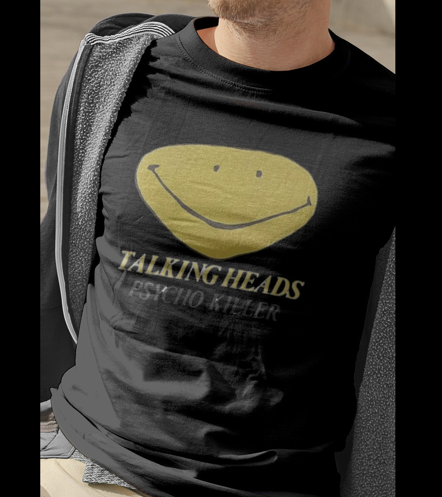 Talking Heads Smiley Face Psycho Killer T-Shirt