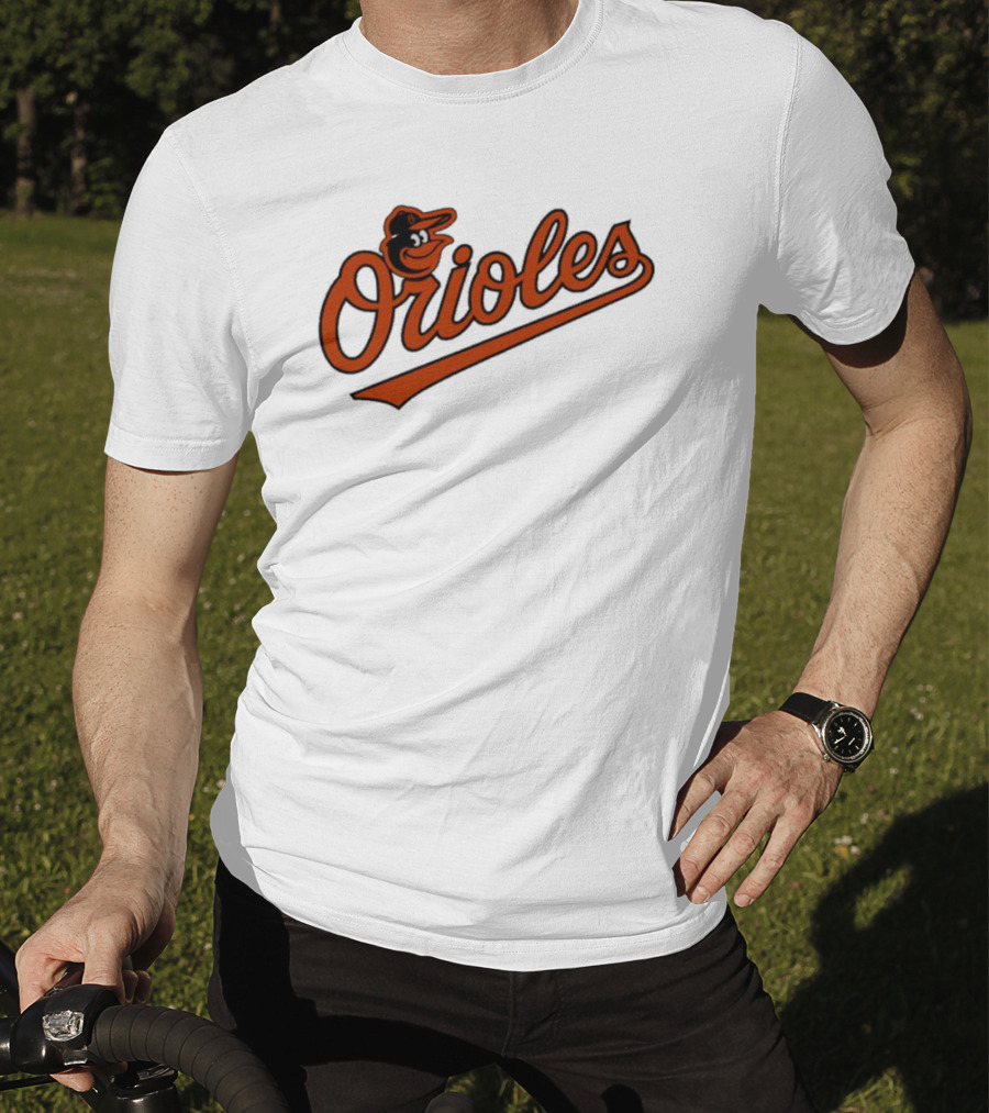 Orioles Baltimore Classic Script Logo Baseball Team T-Shirt