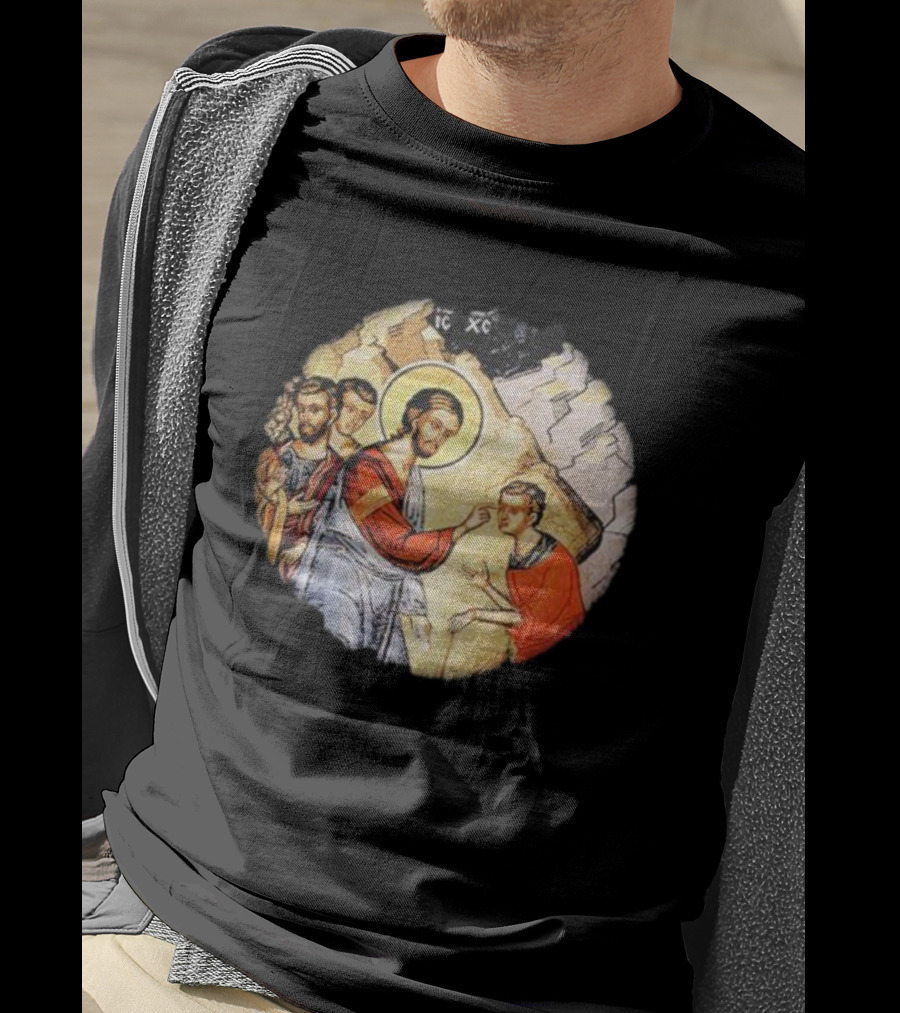 IC XC Jesus Byzantine Icon Healing Scene T-Shirt