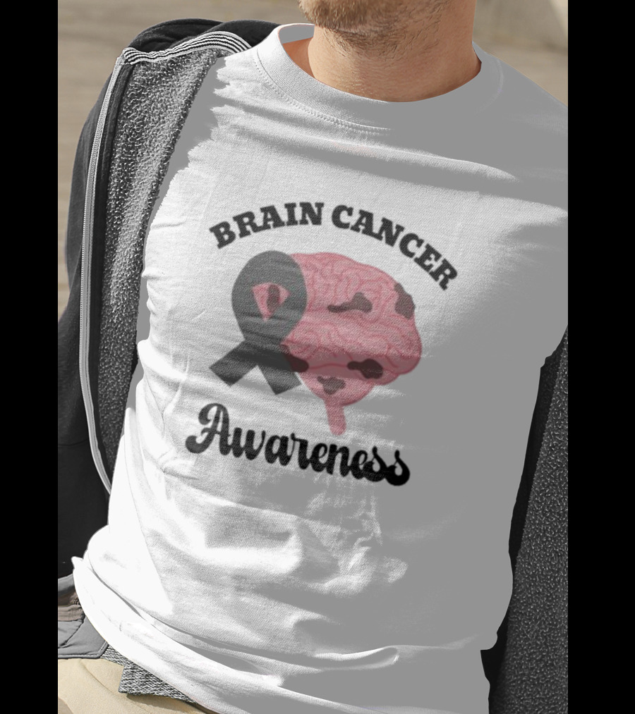 Brain Cancer Awareness Pink T-Shirt