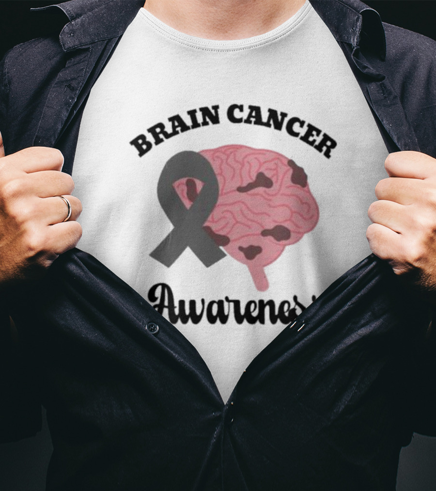 Brain Cancer Awareness Pink T-Shirt