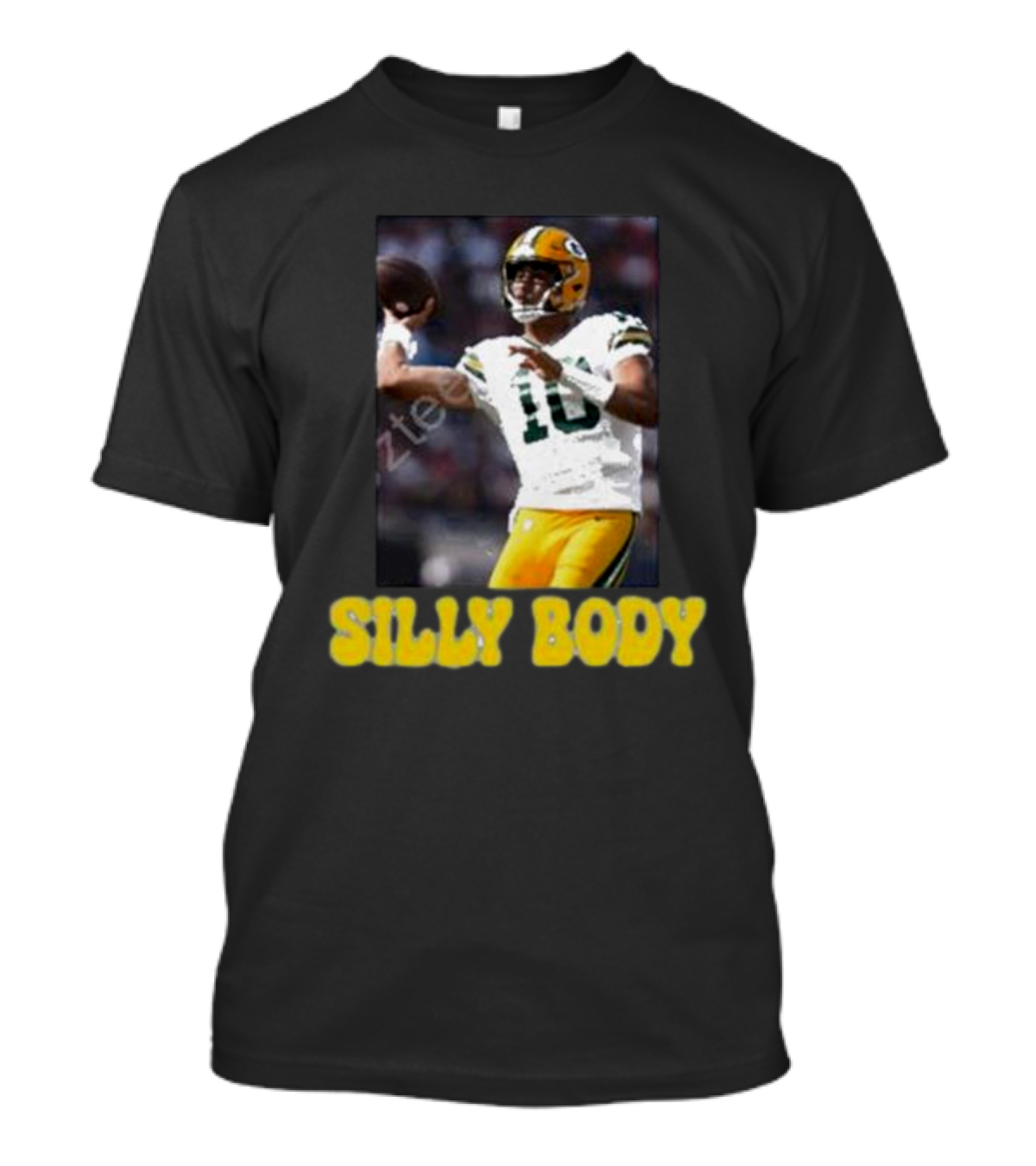 Green Bay Packers Silly Body Jordan Love Football T-Shirt