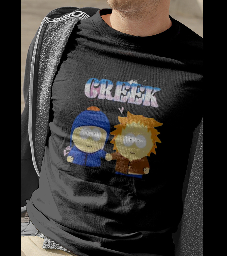 Tweek And Craig Creek Cartoon Hearts T-Shirt