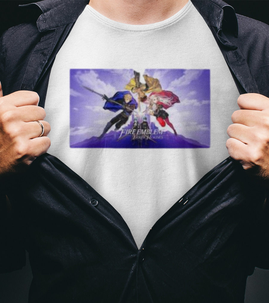 Fire Emblem Three Houses Characters And Heroes Battle Scene Image T-Shirt