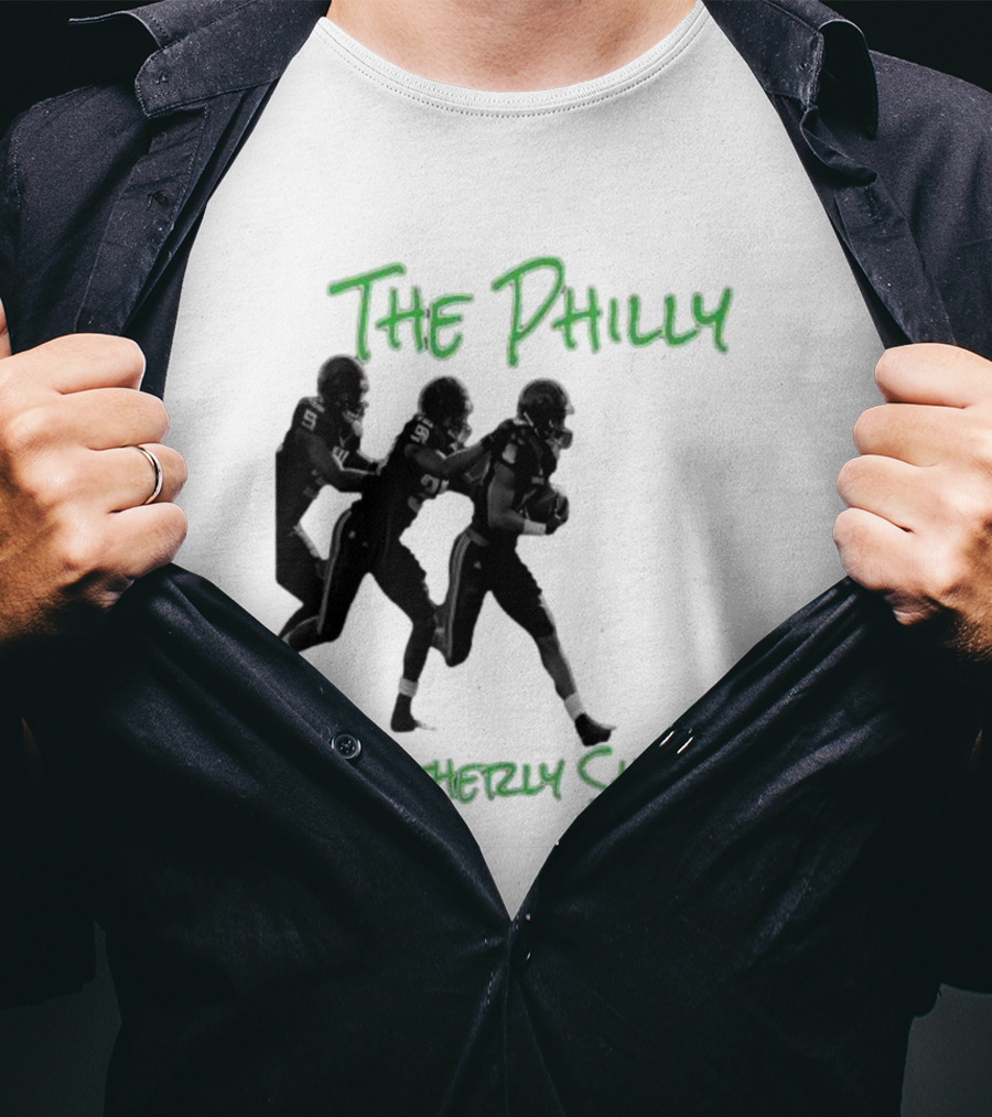 The Philly Brotherly Shove Football Play Tribute Philadelphia Sports T-Shirt