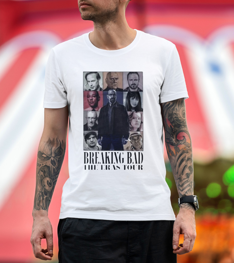 Breaking Bad The Eras Tour Characters Collage T-Shirt