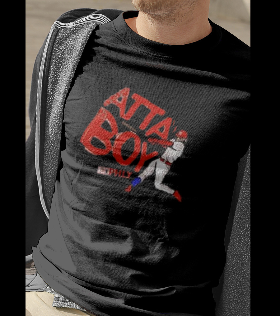 Phlylocker Atta Boy Baseball Phly Red White Player T-Shirt