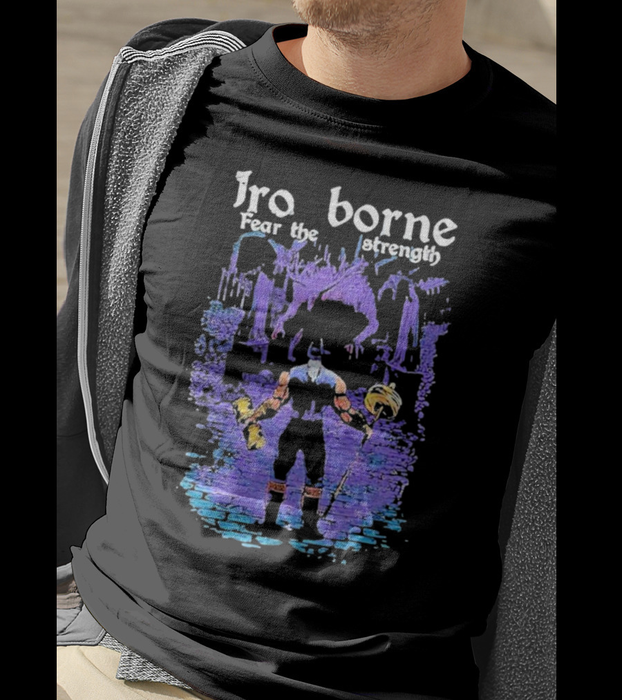 Ironborne Fear The Strength Power Viking Warrior Scene T-Shirt