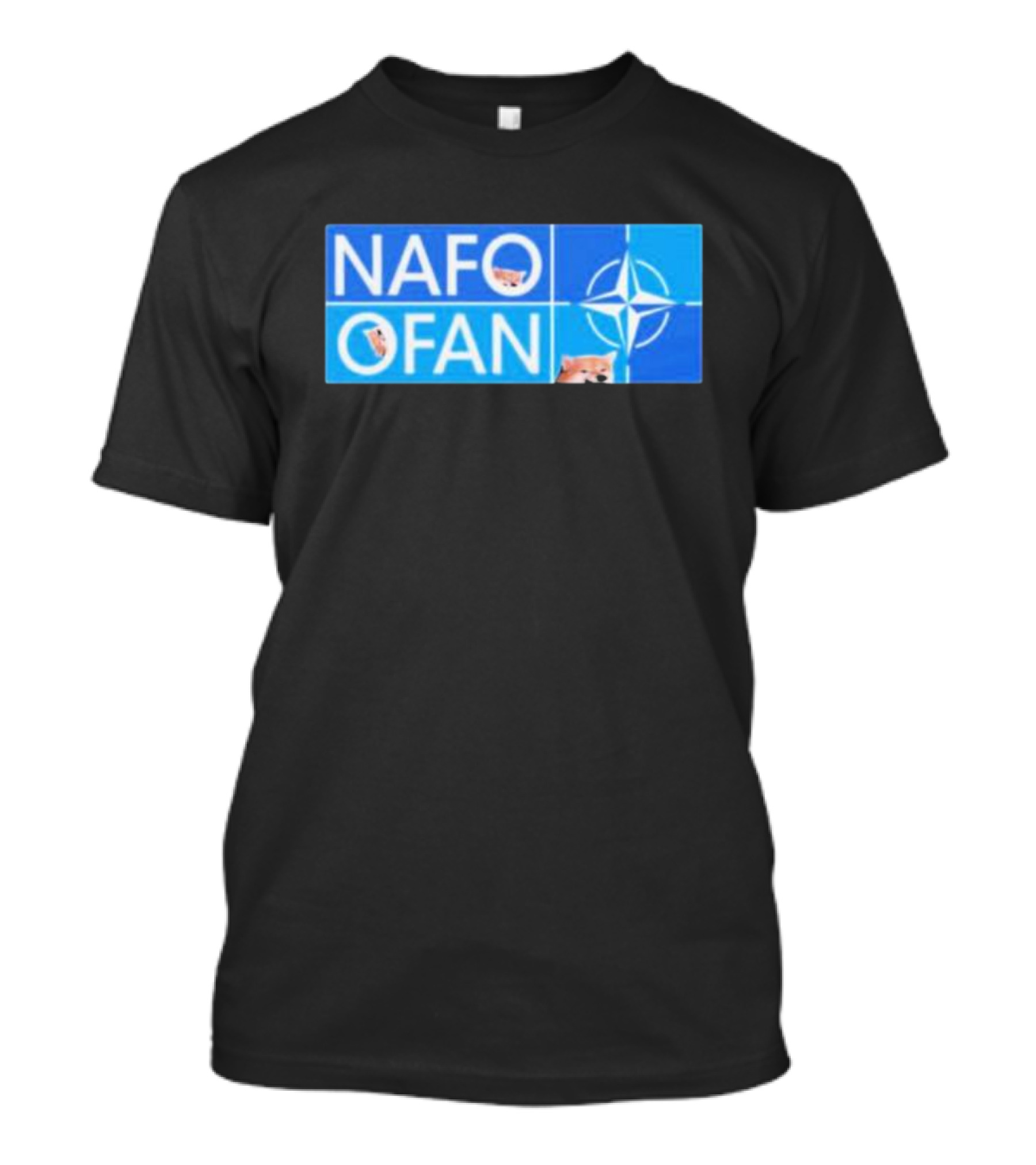 NAFO OFAN Shiba Inu NATO Star Emblem T-Shirt