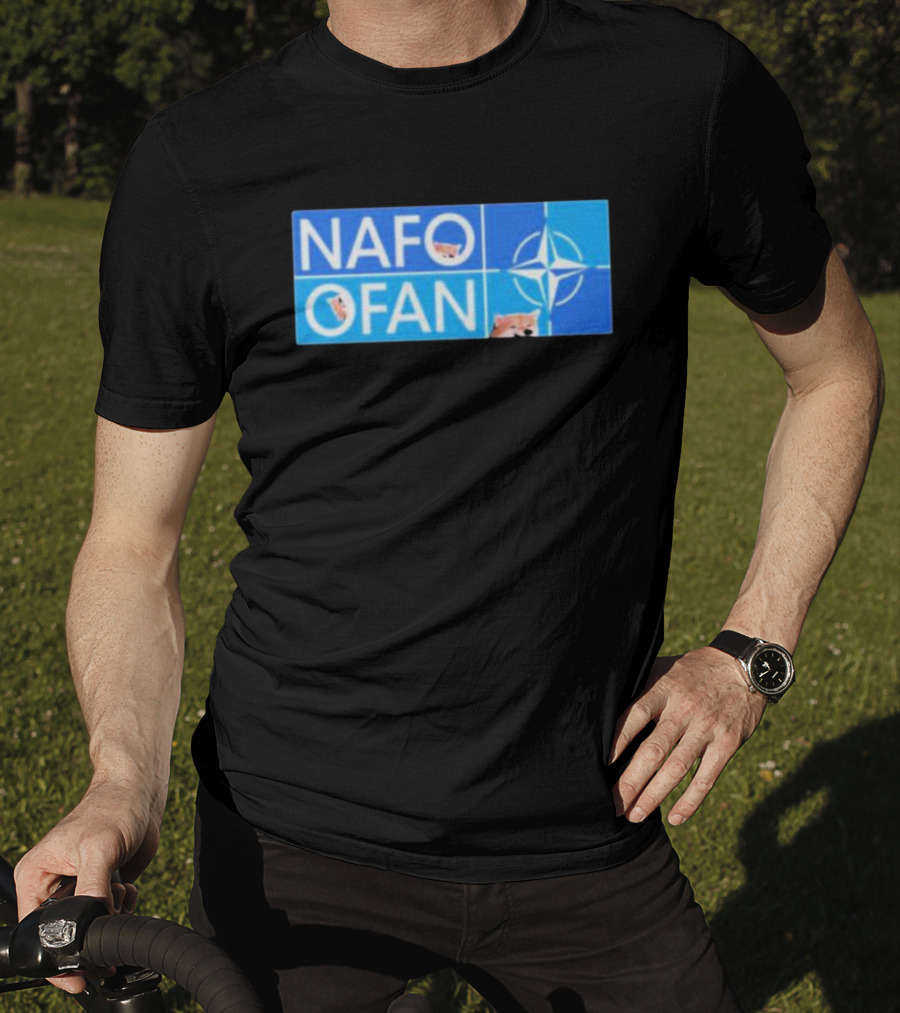 NAFO OFAN Shiba Inu NATO Star Emblem T-Shirt