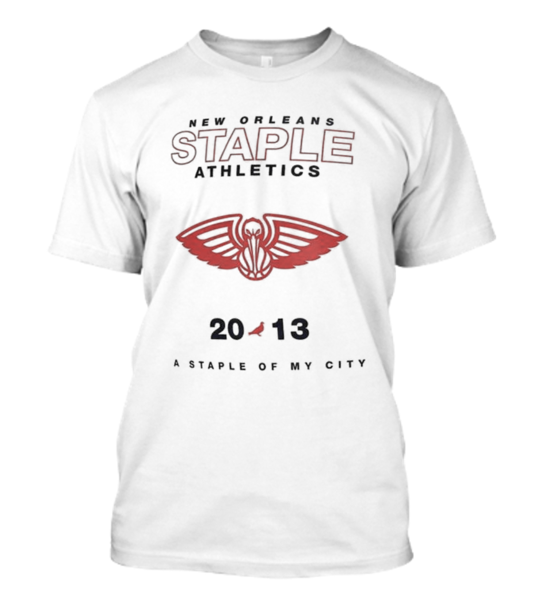 New Orleans Staple Athletics Pelicans 2013 A Staple Of My City T-Shirt