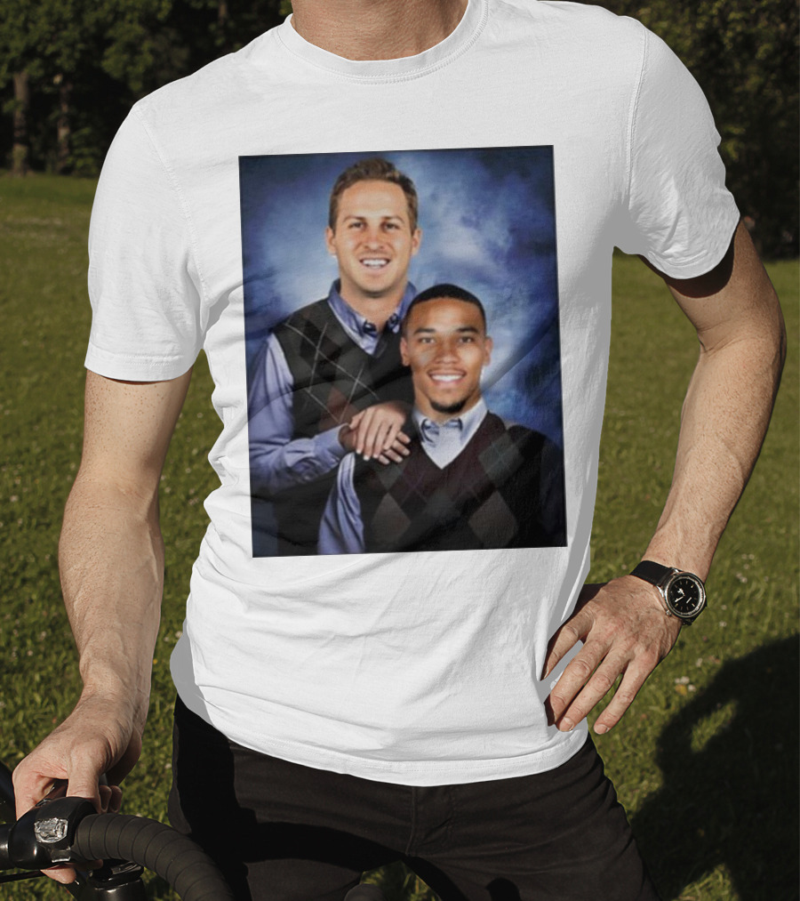 The Goff And Amon-Ra Step Brothers Portrait T-Shirt