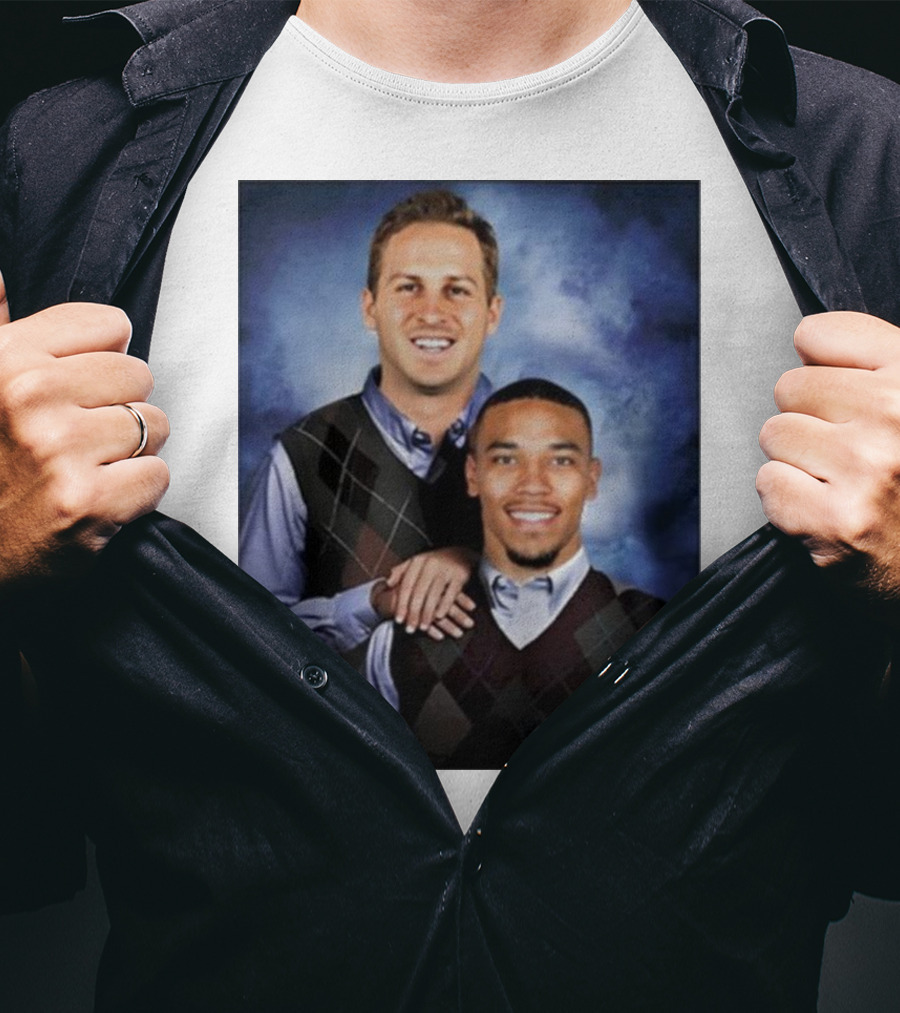 The Goff And Amon-Ra Step Brothers Portrait T-Shirt
