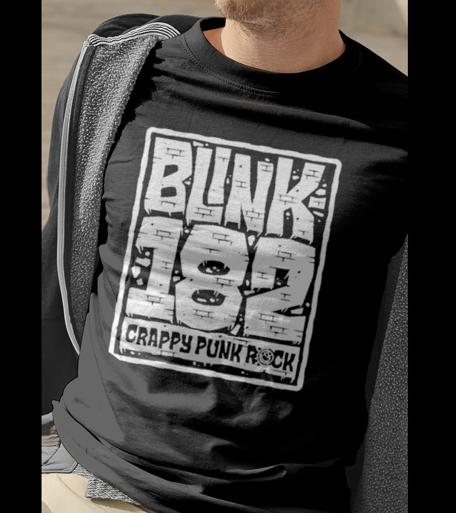 BLINK 182 Crappy Punk Rock Brick Wall T-Shirt