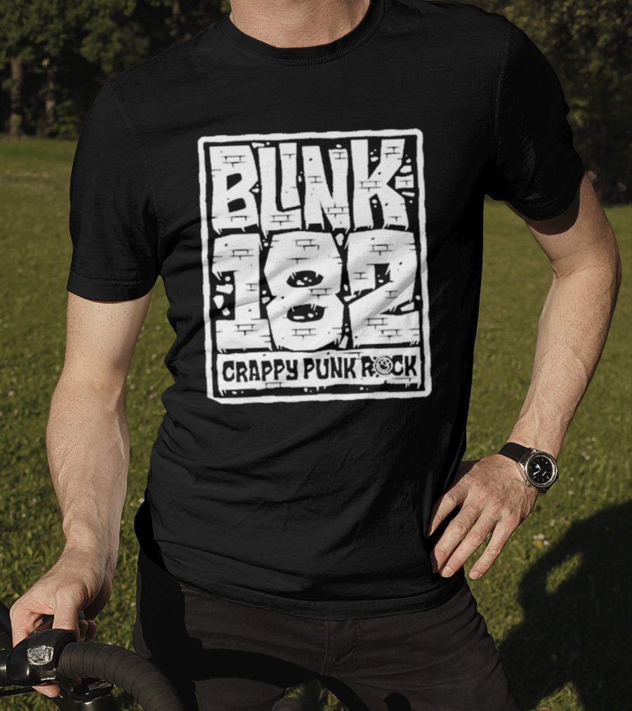 BLINK 182 Crappy Punk Rock Brick Wall T-Shirt