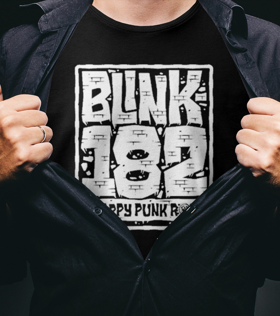 BLINK 182 Crappy Punk Rock Brick Wall T-Shirt