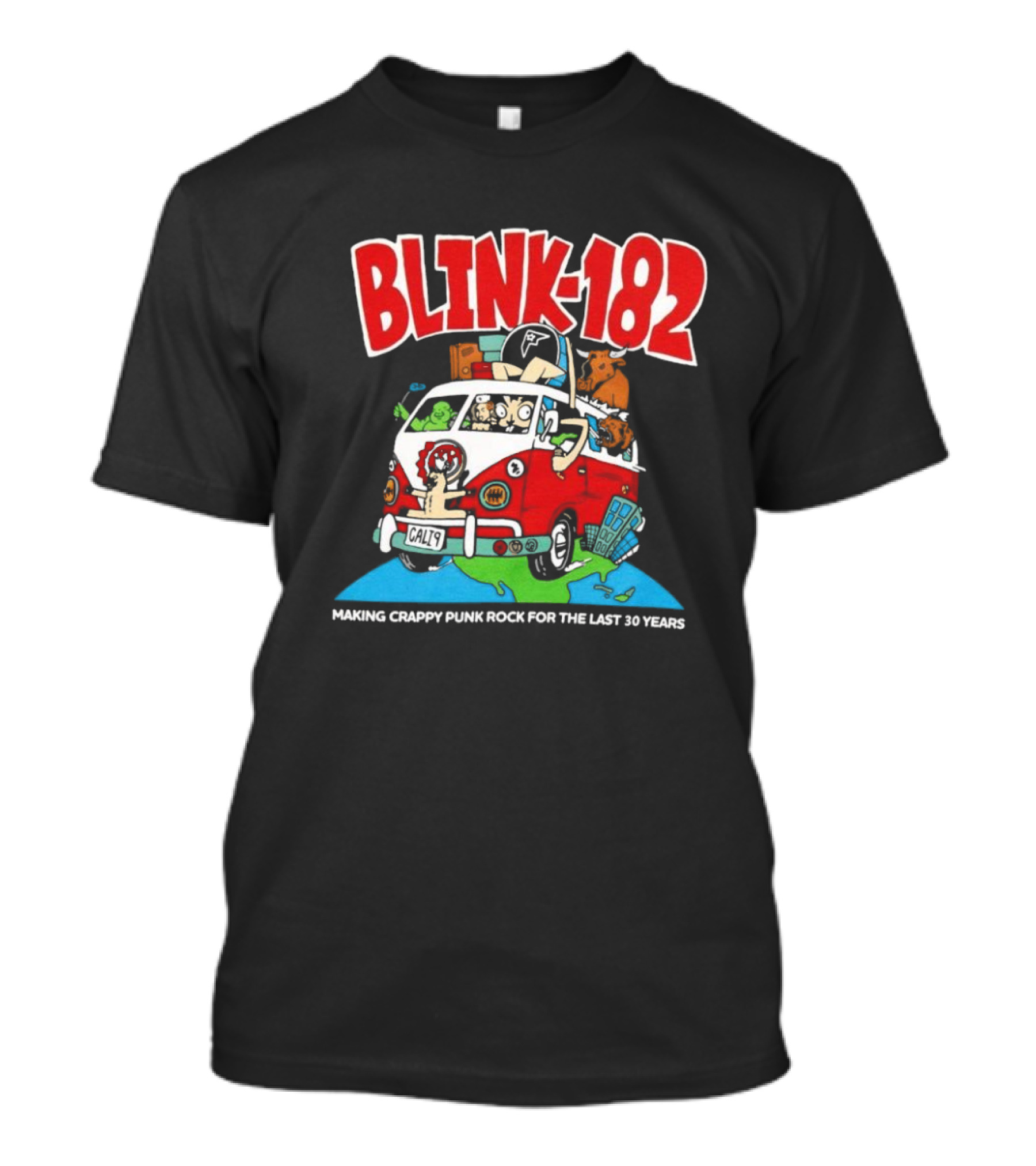Blink-182 Making Crappy Punk Rock For The Last 30 Years Van Cartoon T-Shirt