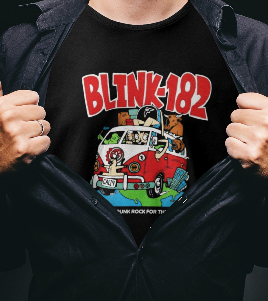 Blink-182 Making Crappy Punk Rock For The Last 30 Years Van Cartoon T-Shirt