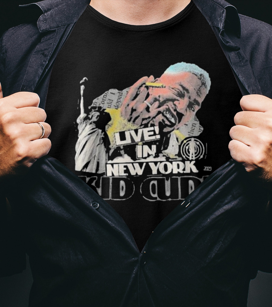 Live In New York Kid Cudi Doron Statue Of Liberty T-Shirt