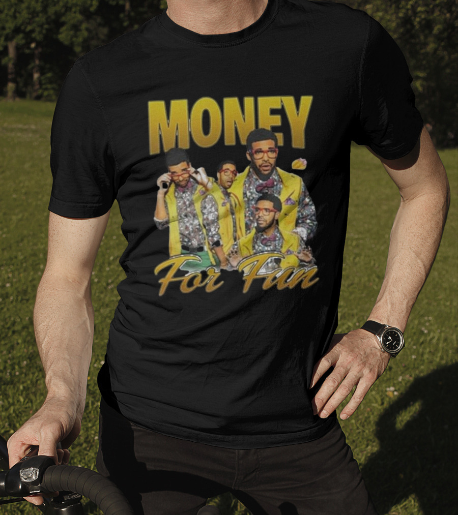 Money For Fun Drake Collage T-Shirt