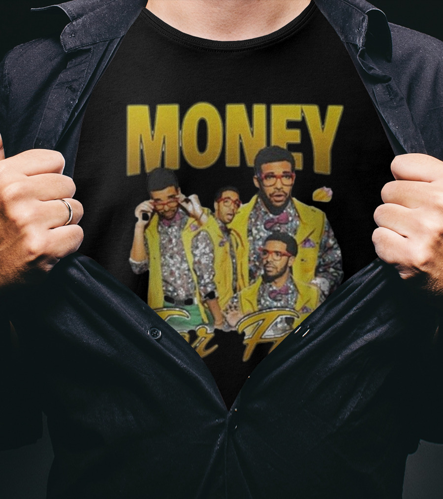Money For Fun Drake Collage T-Shirt