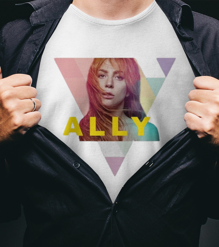 Lady Gaga Ally Pop Merch Triangular T-Shirt