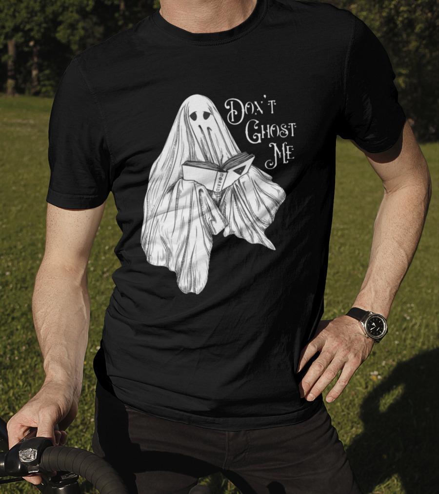 Morbid Don't Ghost Me Halloween Ghost Reading Book T-Shirt
