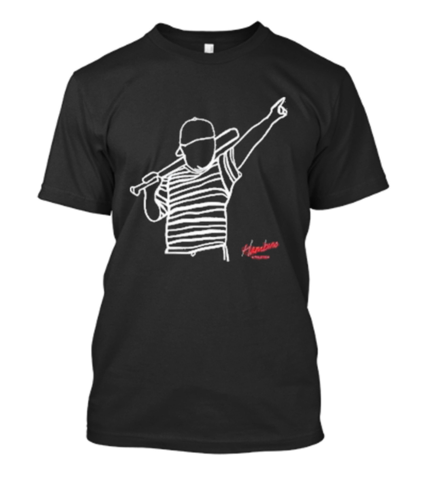 Hambino Athletics Bambino Baseball Outline Iconic Figure T-Shirt