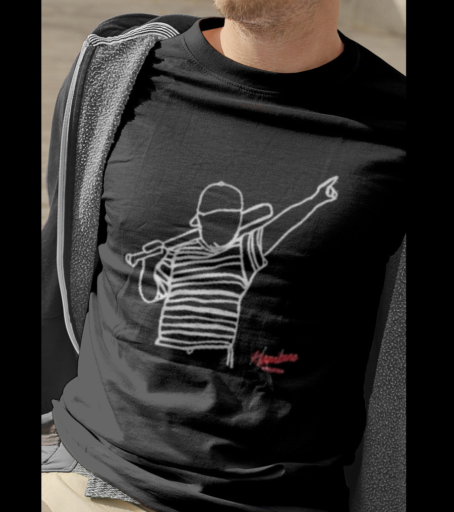 Hambino Athletics Bambino Baseball Outline Iconic Figure T-Shirt