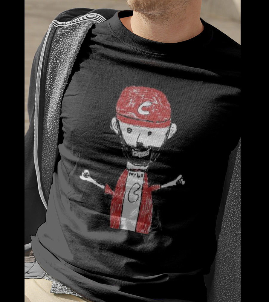 Liam Castellanos Cartoon Character With C Logo On Red Cap T-Shirt