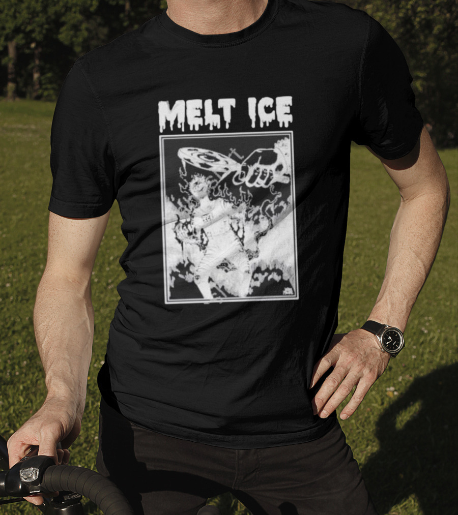 Melt Ice Punkwithacamera Fiery Record Flame T-Shirt