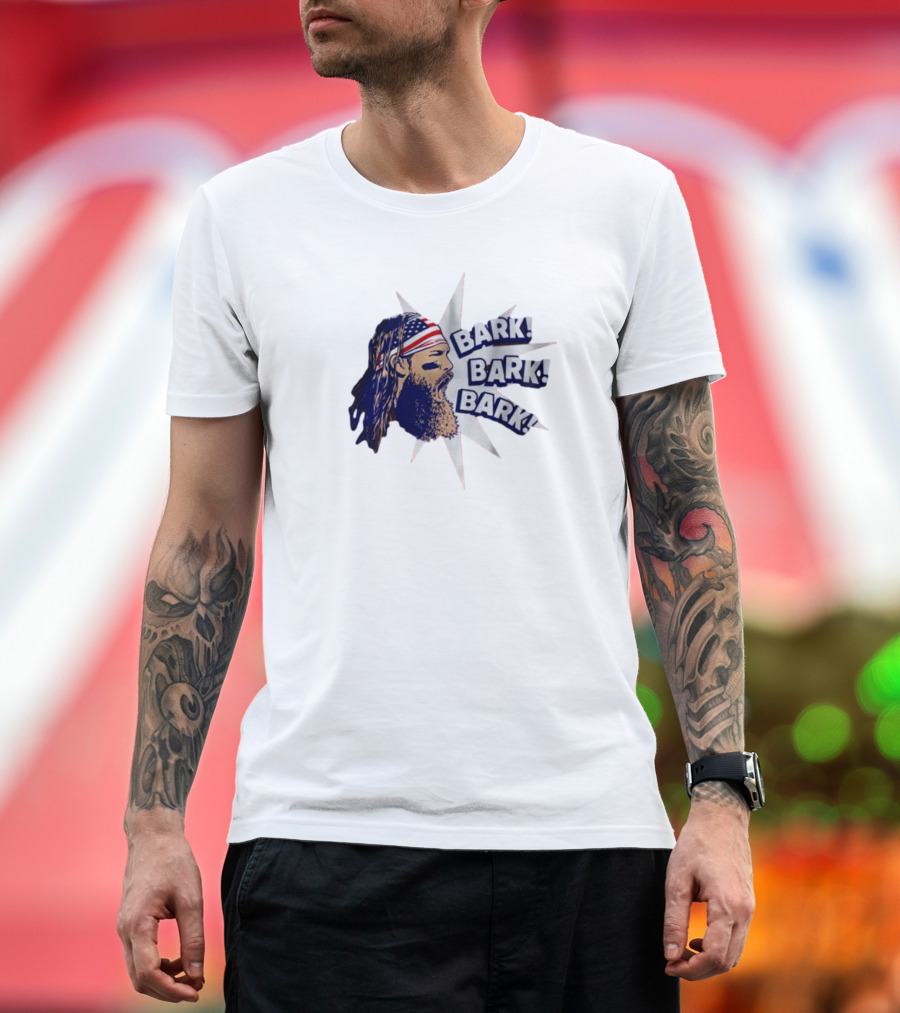 Bark Bark Bark Brandon Marsh Philadelphia Starburst USA Flag Headband T-Shirt