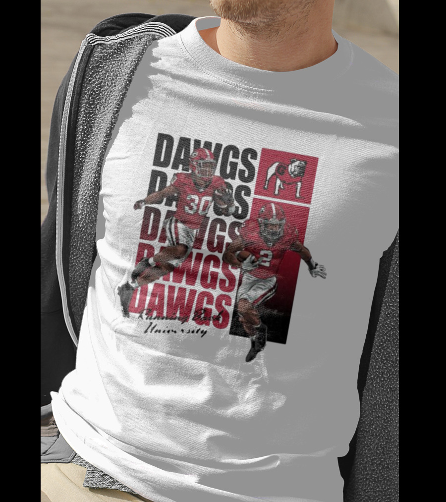 Dawgs Kendall Milton Daijun Edwards RBU Dawgs Football T-Shirt