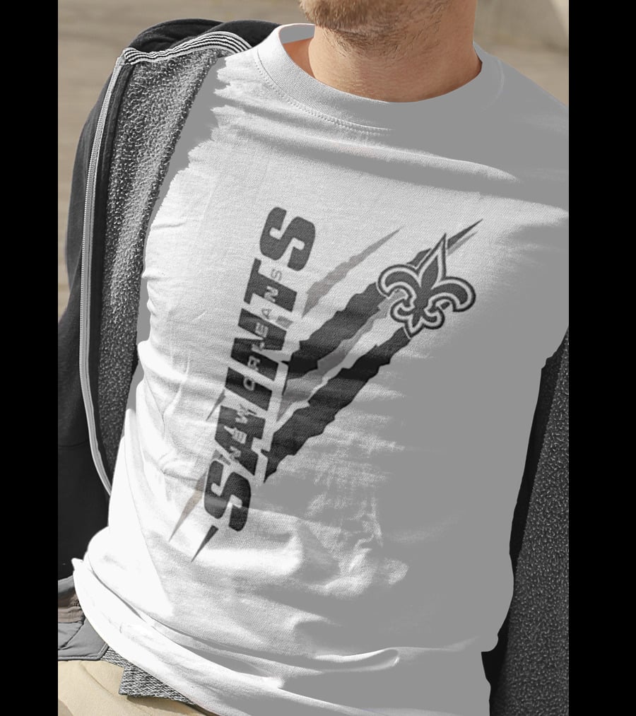 New Orleans Saints Scratch Fleur-de-Lis Starter T-Shirt