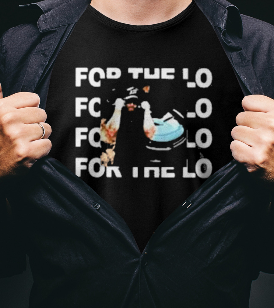 Trizz For The Lo For The Lo Repeated Text With Person In Blue Cap T-Shirt