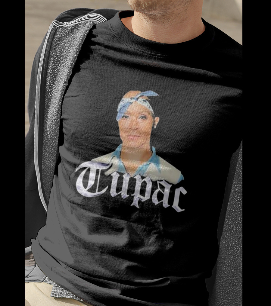 Tupac Blue Bandana Bust T-Shirt