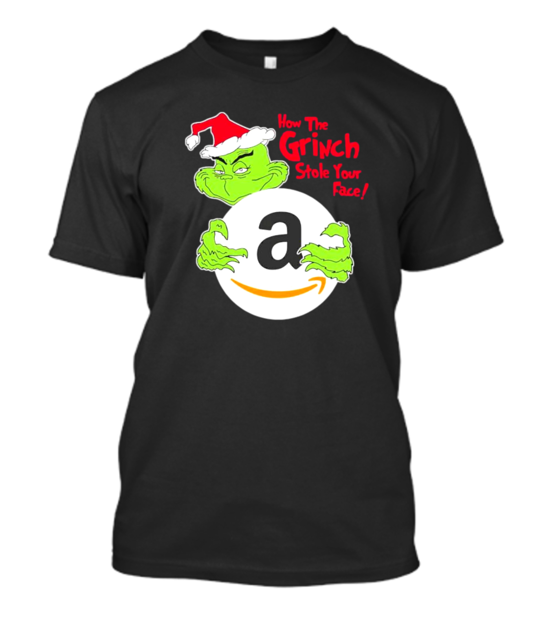 How The Grinch Stole Your Face Amazon Christmas T-Shirt